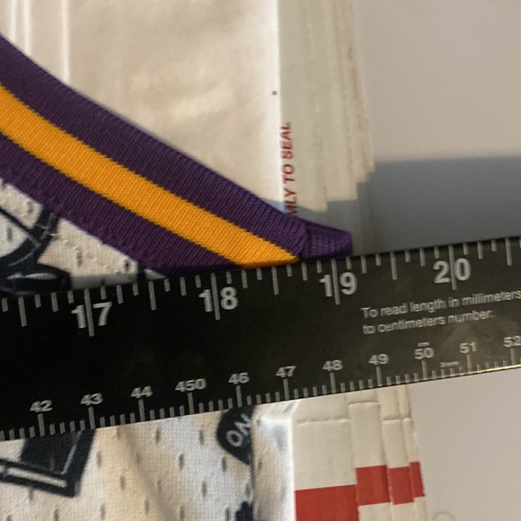 🏀Mitchell & Ness O’Neal LA Lakers NBA Doodle Jersey Short Set Med Retails $225 - Picture 15 of 16